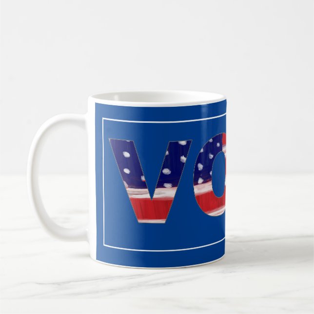 Rösttext i Flagga Färg Kaffemugg (Vänster)