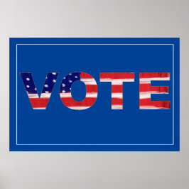 Rösttext i Flagga Färg Poster