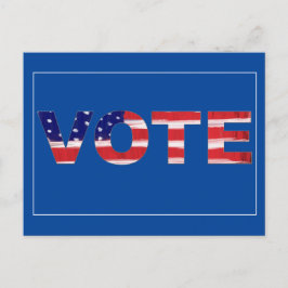 Rösttext i Flagga Färg Vykort