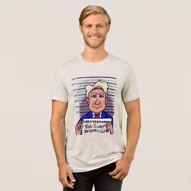 Rösttrumpens Manar Trump Tri-Blend T Shirt (Framsida Full)