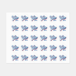 Röstvallypografi Klistermärke