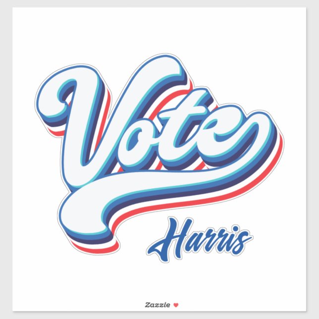 Röstvallypografi Klistermärken (Ark)