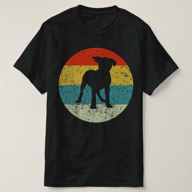 Rostweiler-vintage silhouette 70s t shirt (Design framsida)