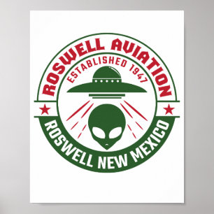 Roswell Aviation, inrättad 1947 Poster