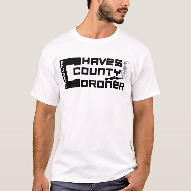 Roswell coroner w/Logo på baksida Tee (Framsida)