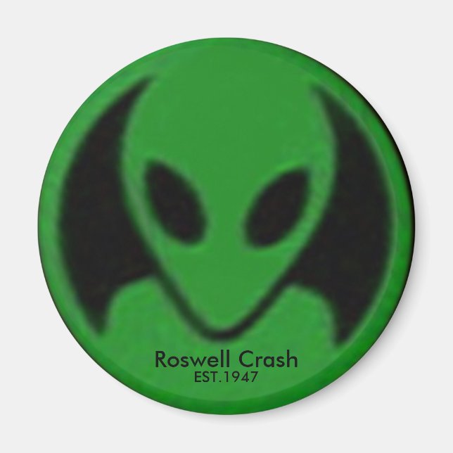 Roswell Crash, EST.1947 Magnet (Framsidan)