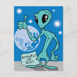 Roswell eller Bust Vykort