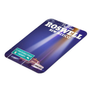 Roswell Extraterrestrial Highway-reseaffisch Magnet