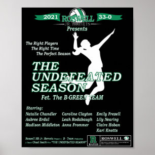 Roswell Jr. Hornets Obesegrad Season Poster