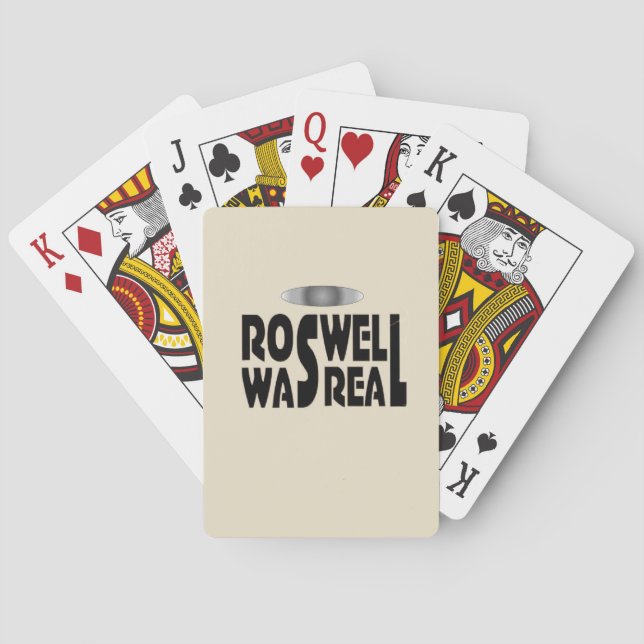 Roswell krasch av rymdskepp var verklig casinokort (Baksidan)