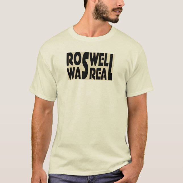 Roswell krasch av rymdskepp var verklig t shirt (Framsida)