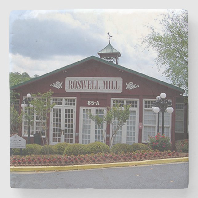 Roswell Mill, Roswell Georgia, Roswell Mill Underlägg Sten (Framsidan)
