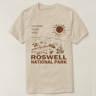 Roswell National Park UFO Flygande tefat Aliens T Shirt