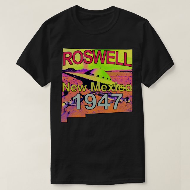 Roswell New mexico 1947 s Trippy Psychedelic Tie T Shirt (Design framsida)