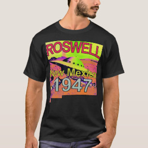 Roswell New mexico 1947 s Trippy Psychedelic Tie T Shirt