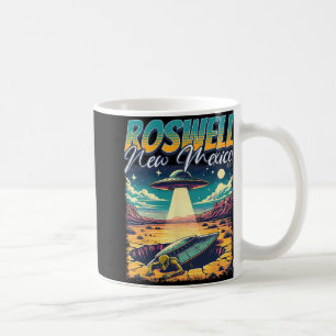 Roswell New Mexico 1947 Utomjordiskbortförande Ufo Kaffemugg