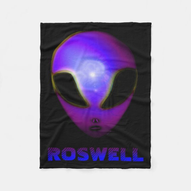 Roswell New Mexico Alien  Fleecefilt (Framsidan)