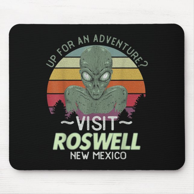 Roswell New Mexico Alien Head Funny Souvenir Quote Musmatta (Framsidan)