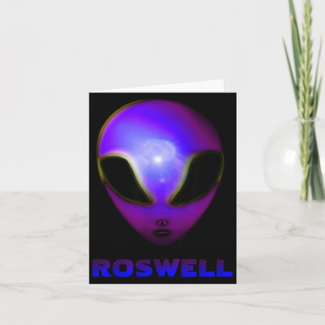 Roswell New Mexico Alien  Kort (Framsida)