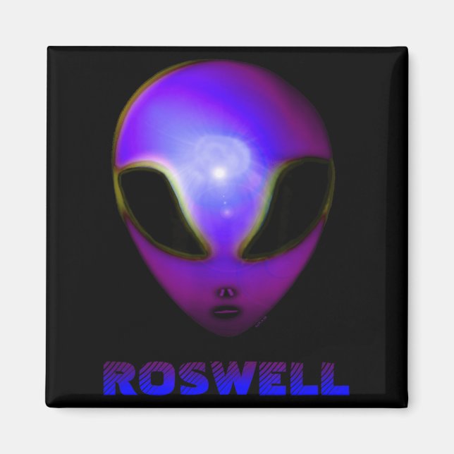 Roswell New Mexico Alien  Magnet (Framsidan)