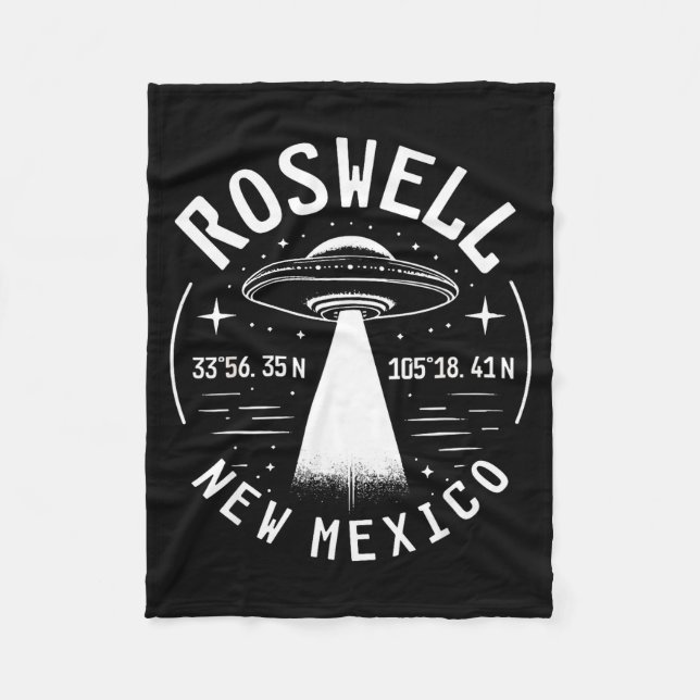 Roswell New Mexico Alien Ufo Area 51  Fleecefilt (Framsidan)