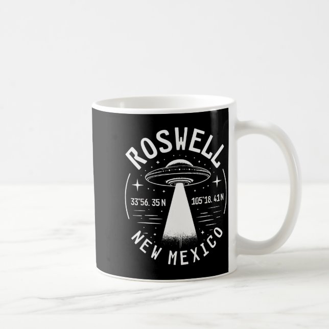Roswell New Mexico Alien Ufo Område 51  Kaffemugg (Höger)