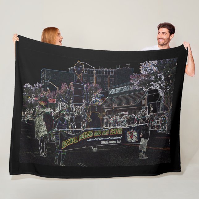Roswell, New mexico Fleece Blanket (På plats)