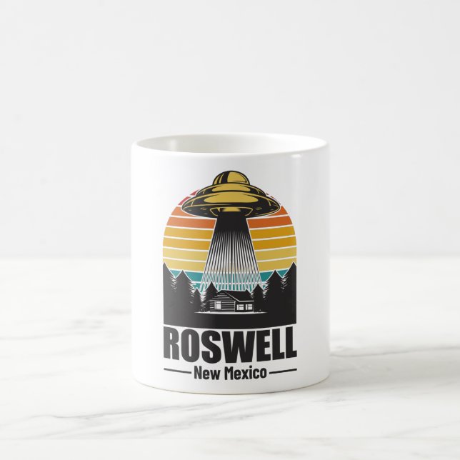 Roswell New Mexico Funny Alien UFO Gift Kaffemugg (Center)