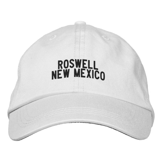 Roswell New mexico Hat Broderad Keps (Framsida)