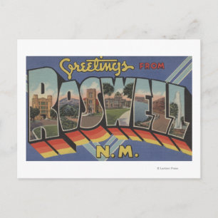 Roswell, New mexico - Large Brev Scenes Vykort