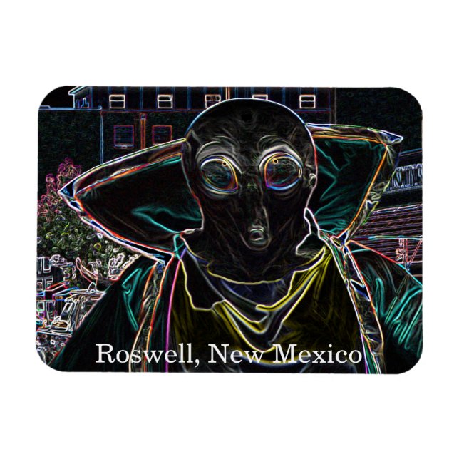 Roswell, New Mexico Magnet (Horisontell)