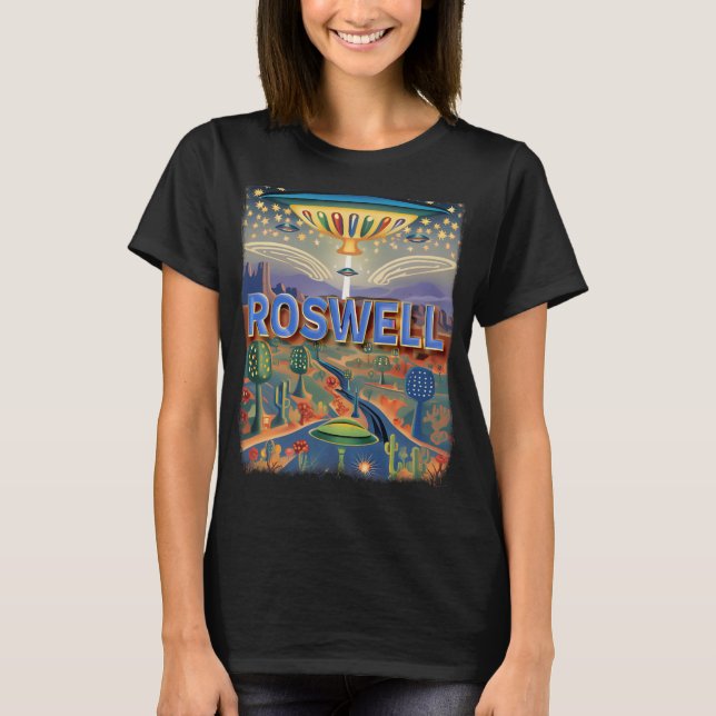Roswell New Mexico Nm Extraterrestrial Encounter S T Shirt (Framsida)