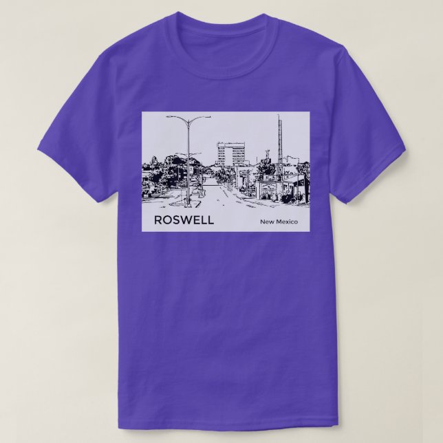 Roswell New mexico TShirt T Shirt (Design framsida)
