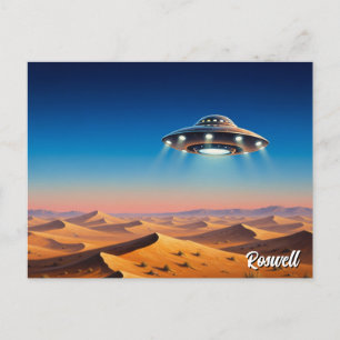 Roswell New mexico UFO Vykort