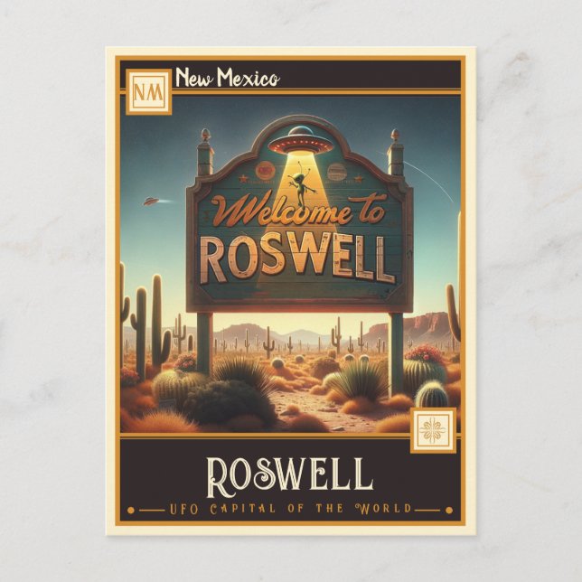 Roswell, New mexico | VINTAGE Vykort (Framsida)