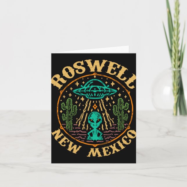 Roswell Nm 1947 - Funny Roswell Aviation New Mexic Kort (Framsida)