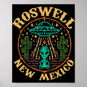 Roswell Nm 1947 - Roligt Roswell Aviation New Mexi Poster