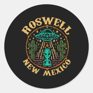 Roswell Nm 1947 - Roligt Roswell Aviation New Mexi Runt Klistermärke