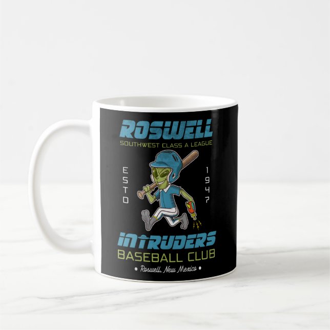 Roswell Nm Intruders Minor League Baseball Team Kaffemugg (Vänster)
