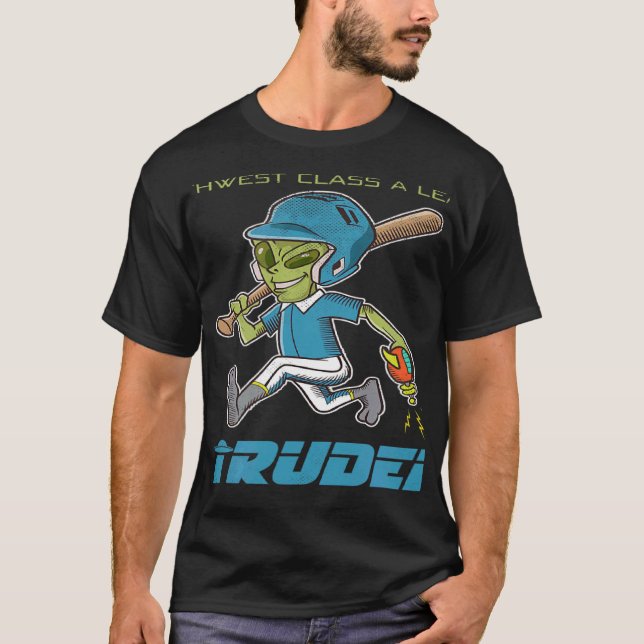 Roswell NM Intruders Minor League Retro Baseball T T Shirt (Framsida)