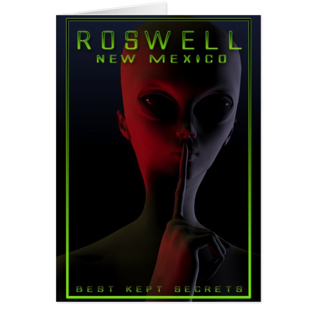 Roswell reser affisch 2 hälsningskort (Framsidan)