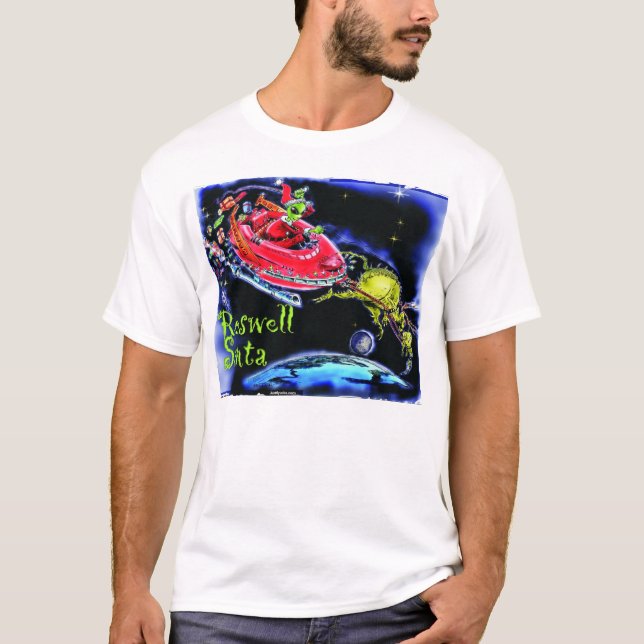 Roswell Santa T Shirt (Framsida)