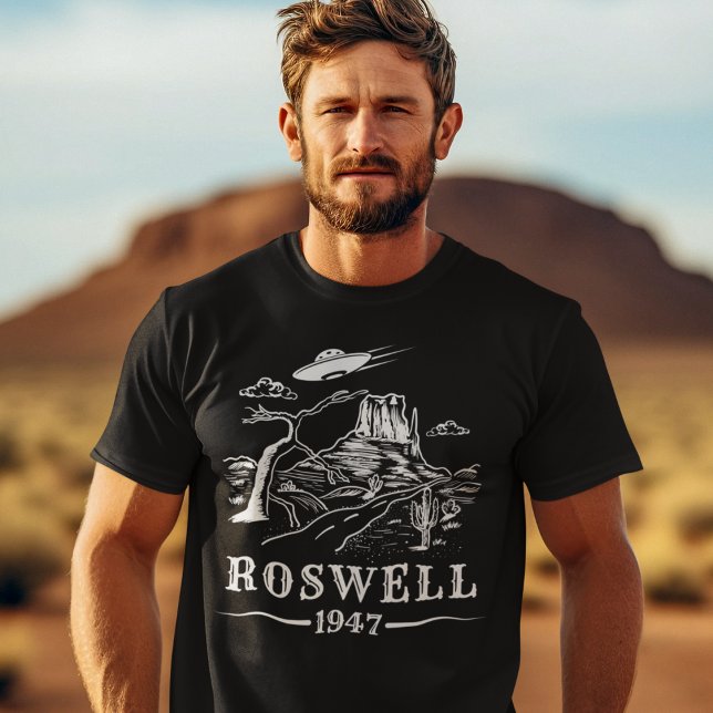 Roswell UFO Alien Extraterrestrial Flies Saucer T Shirt (Skapare uppladdad)