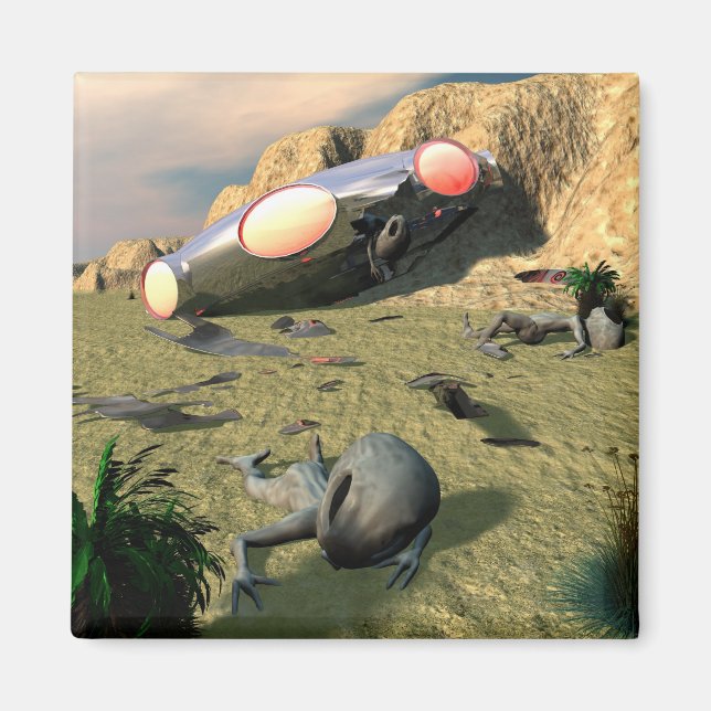 Roswell UFO Crash Magnet (Framsidan)