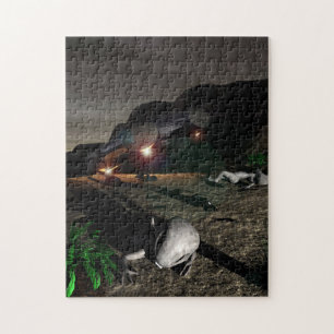 Roswell UFO Crash på natten Pussel