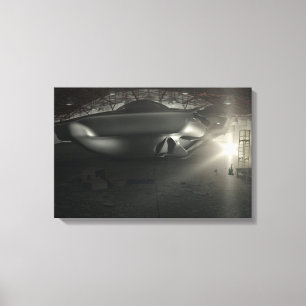 Roswell UFO-Hangar Canvastryck