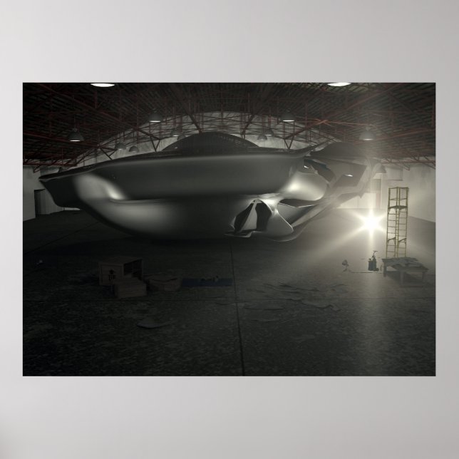 Roswell UFO Hangar Poster (Framsidan)