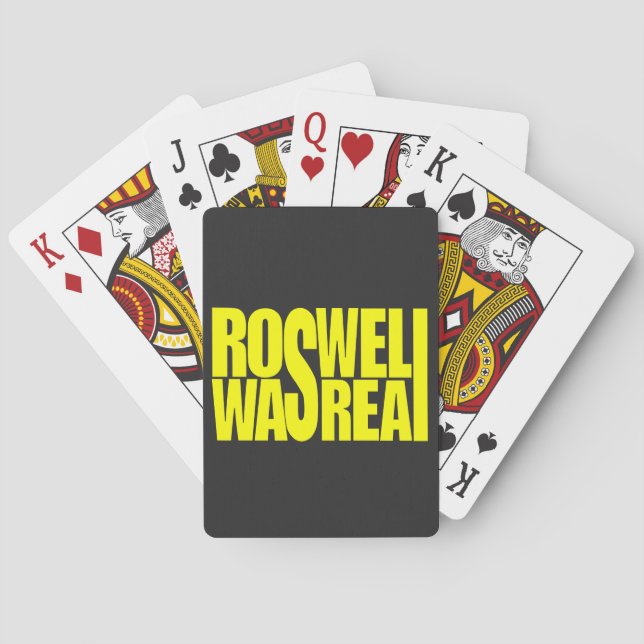 Roswell UFO kraschade. Casinokort (Baksidan)