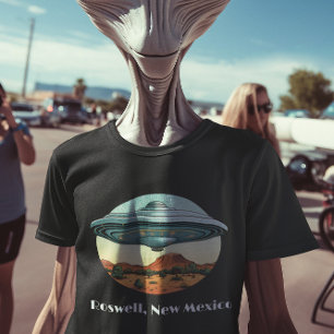 Roswell UFO Rymdskepp New Mexico T Shirt