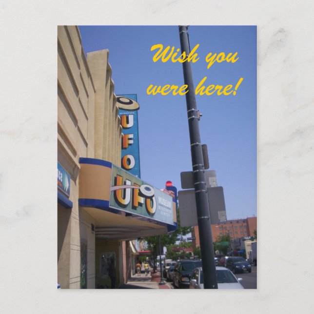 Roswell UFO-vykort för museum Vykort (Framsida)